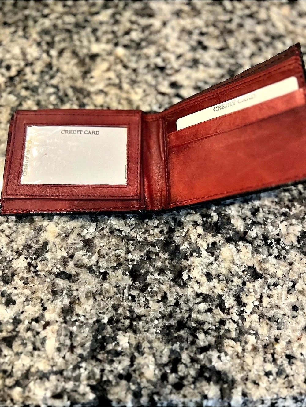 Handcrafted Ostrich Genuine Exotic Leather Men’s Bifold Wallet in Brown New